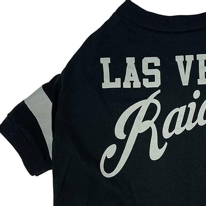 Pets First Las Vegas Raiders Stripe Medium Dog Tee | Petco