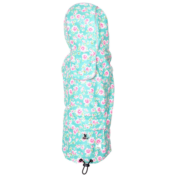 Watercolor Floral London Raincoat - 3 Red Rovers