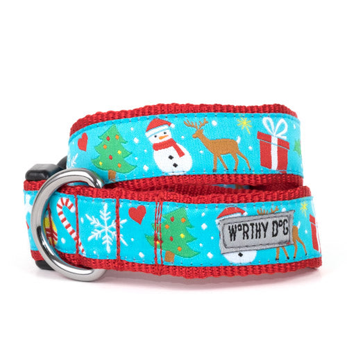 Winter Wonderland Collection Dog Collar or Leads - 3 Red Rovers