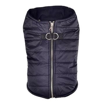 Zip Up Puffer Vest - Black - 3 Red Rovers