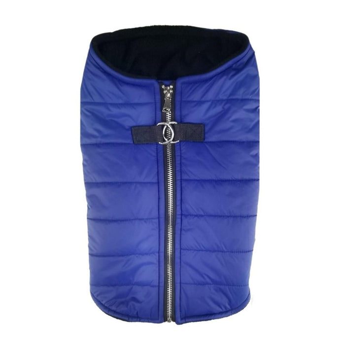Zip Up Puffer Vest - Navy Blue - 3 Red Rovers