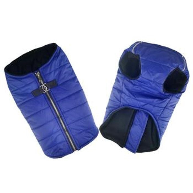 Zip Up Puffer Vest - Navy Blue - 3 Red Rovers