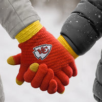Kansas City Chiefs Waffle Knit Gloves
