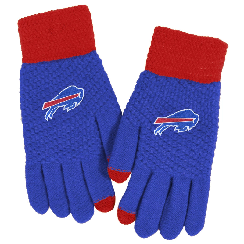 Buffalo Bills Waffle Knit Gloves