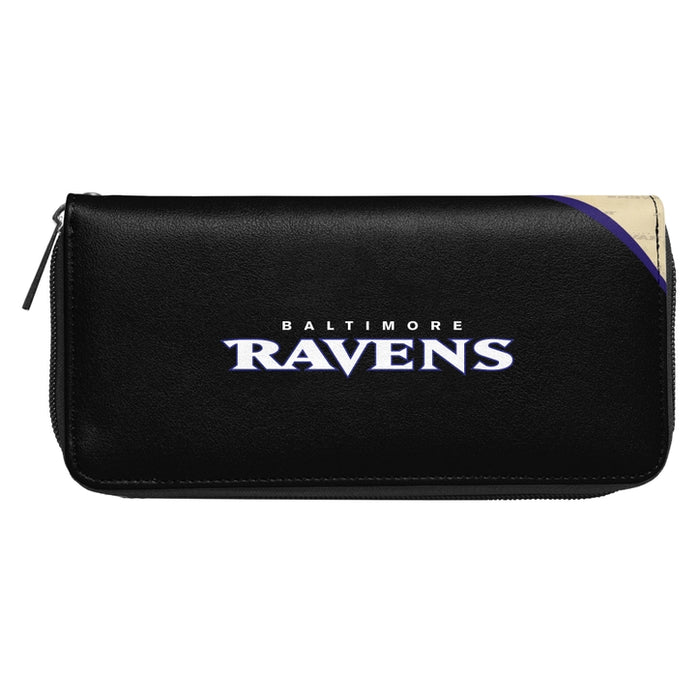 Baltimore Ravens Curve Zip Organizer Wallet