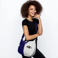 Baltimore Ravens Pebble Split Hobo Handbag