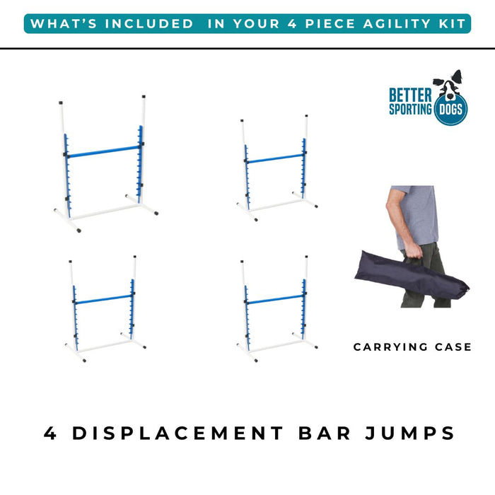 Better Sporting Dogs Adjustable Dog Agility Bar Jumps