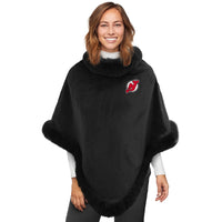 New Jersey Devils Fur Trim Poncho