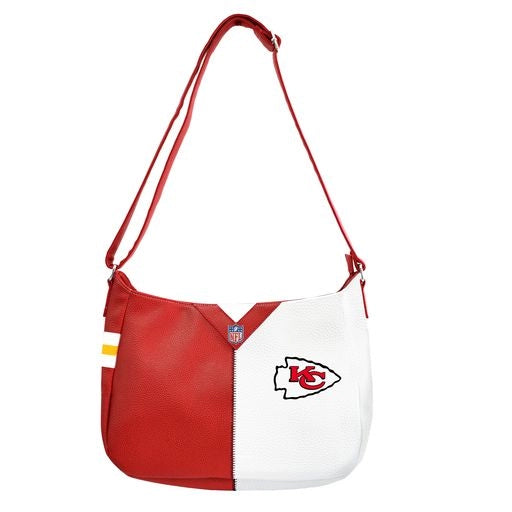 Kansas City Chiefs Pebble Split Hobo Handbag