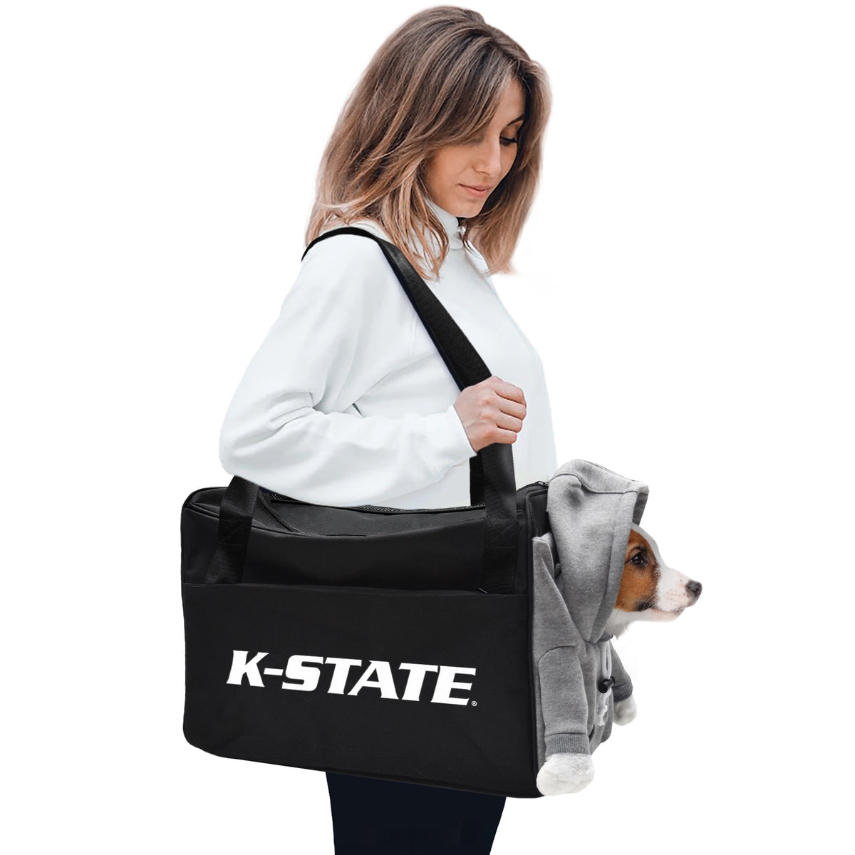 KS State Wildcats Furry Fan Pet Carrier