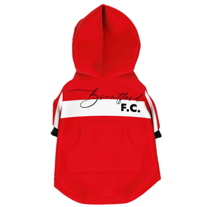 Brentford FC 25/26 Home Kit-Inspired Zip-Up Hoodie