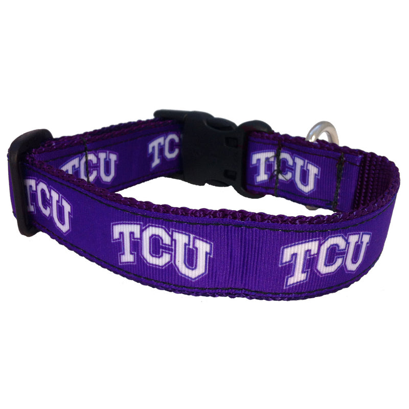 TCU Horned Frogs Nylon Dog Collar or Leash