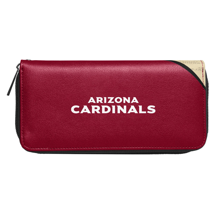 AZ Cardinals Curve Zip Organizer Wallet