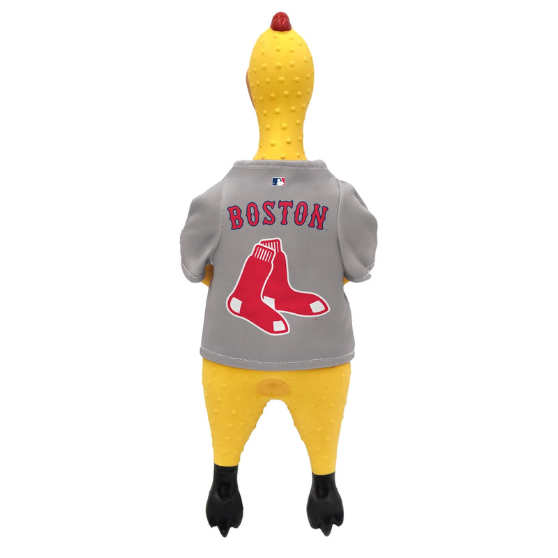 Boston Red Sox Rubber Chicken Pet Toy