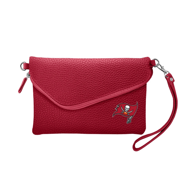 Tampa Bay Buccaneers Fold-Over Crossbody Pebble Purse