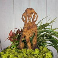 Poodle Corten Steel Outdoor Silhouette - Small