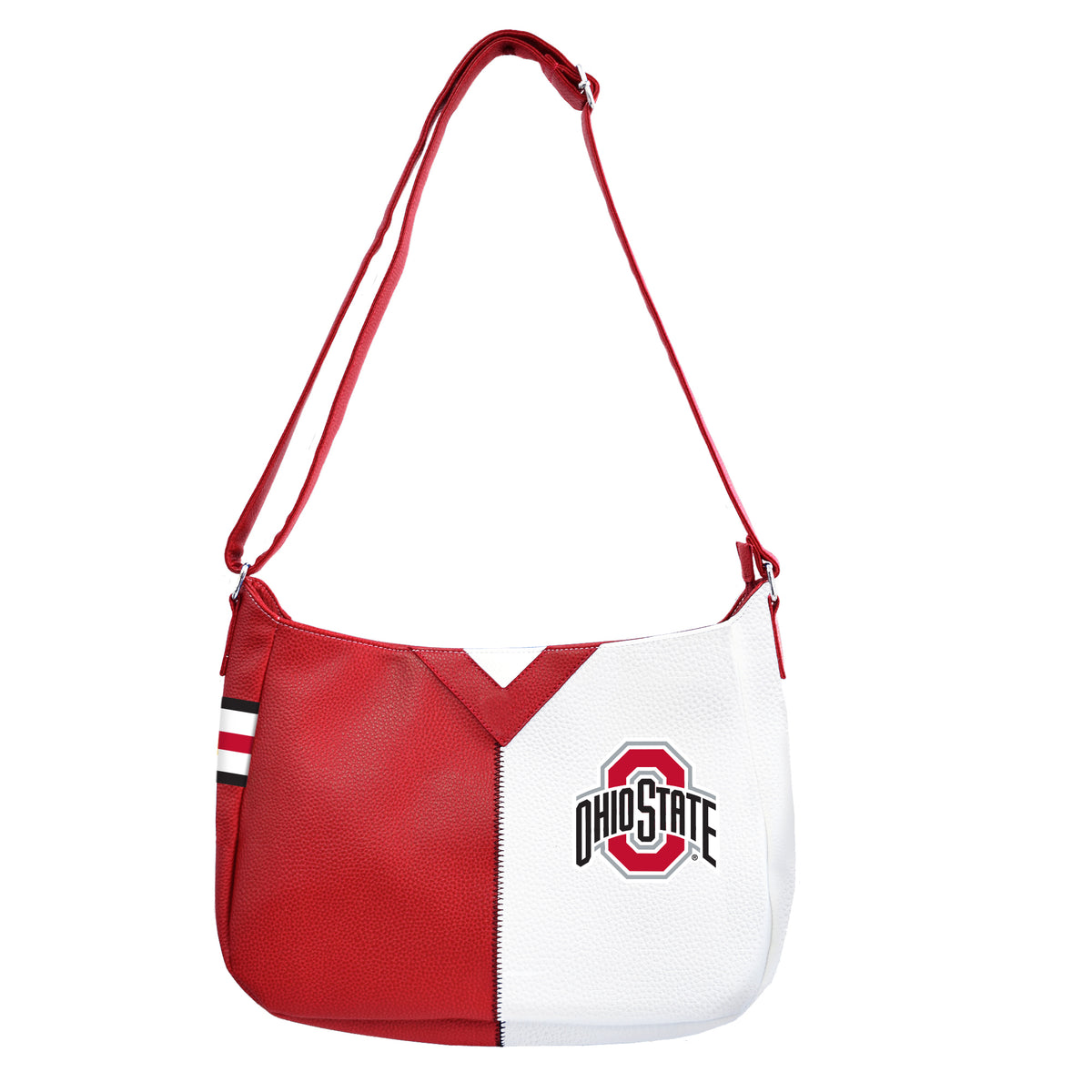 OH State Buckeyes Pebble Split Hobo Handbag