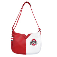 OH State Buckeyes Pebble Split Hobo Handbag