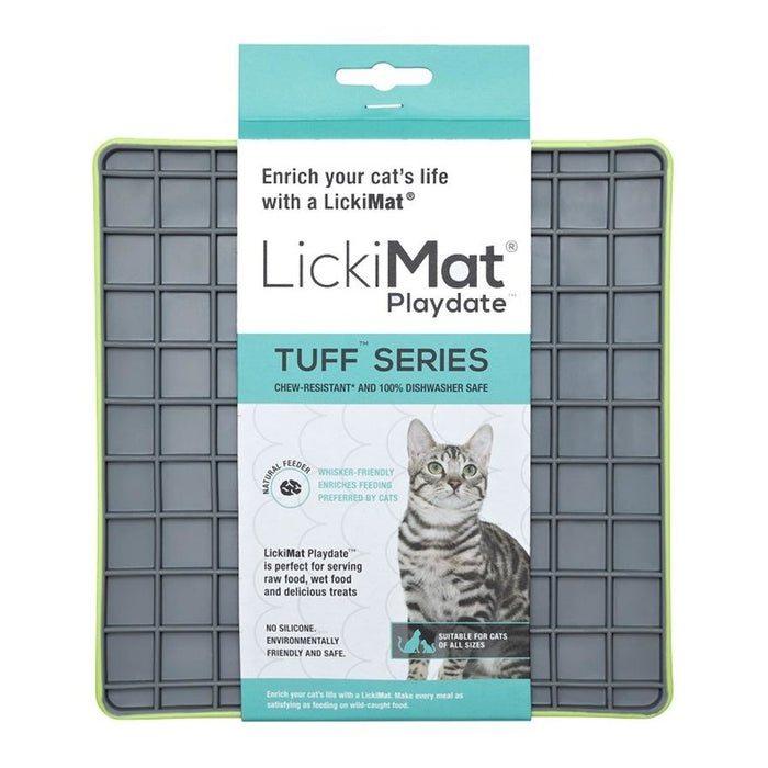 LickiMat Tuff Playdate for Cats - Green