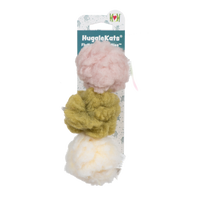 HuggleKats® FlufferFleece™ Ballies Plush Cat Toys, 3 Pack