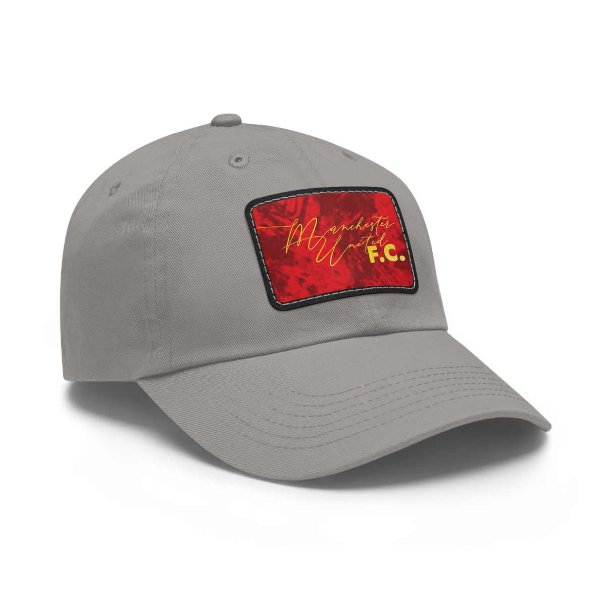 Manchester United FC 25/26 Home Kit-Inspired Leather Patch Baseball Hat