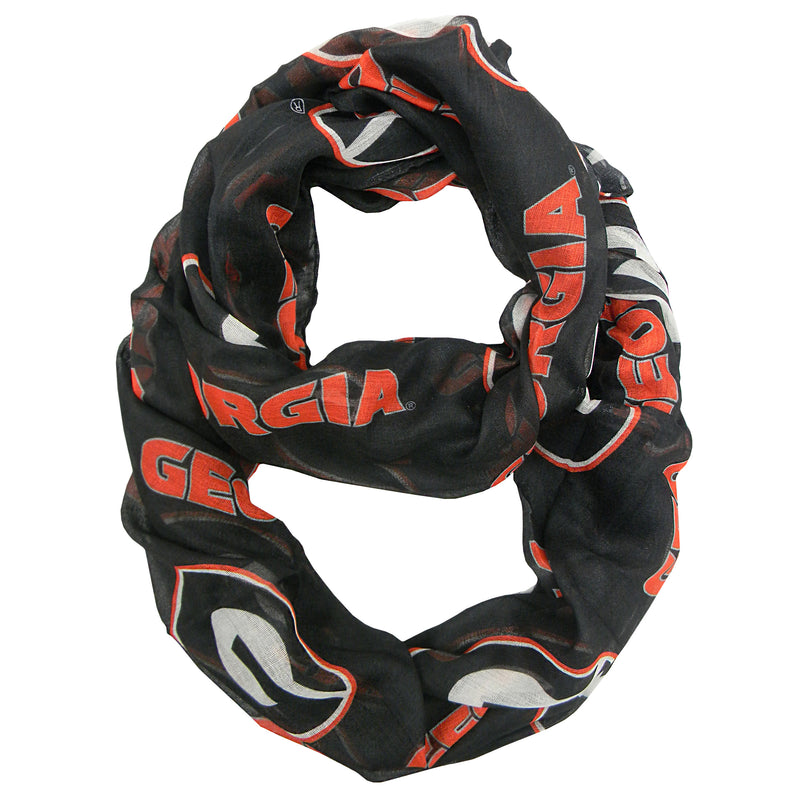 GA Bulldogs Infinity Scarf - Black