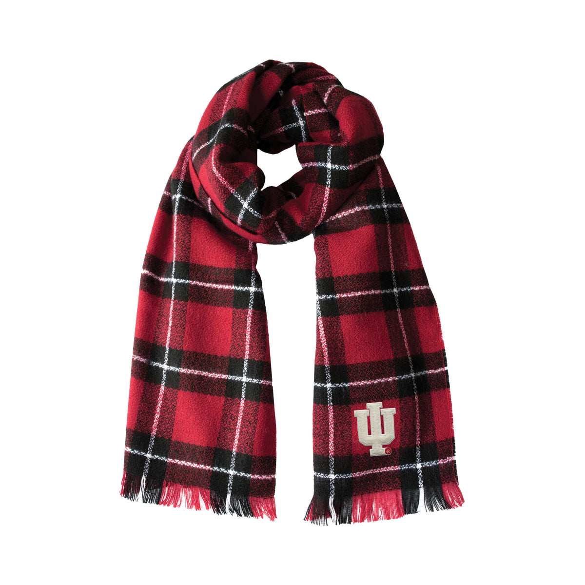 IN Hoosiers Plaid Blanket Scarf