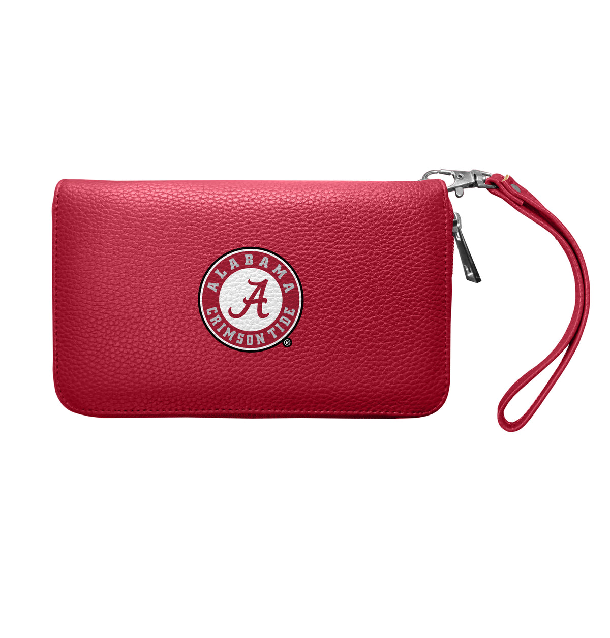 AL Crimson Tide Zip Organizer Wallet Pebble