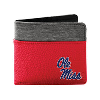 MS Ole Miss Rebels Pebble BiFold Wallet - Red