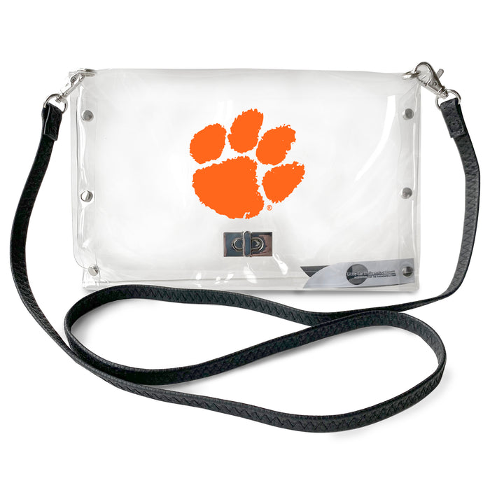 Clemson Tigers Clear Envelope Purse