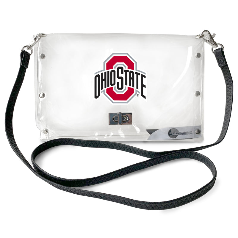 OH State Buckeyes Clear Envelope Purse