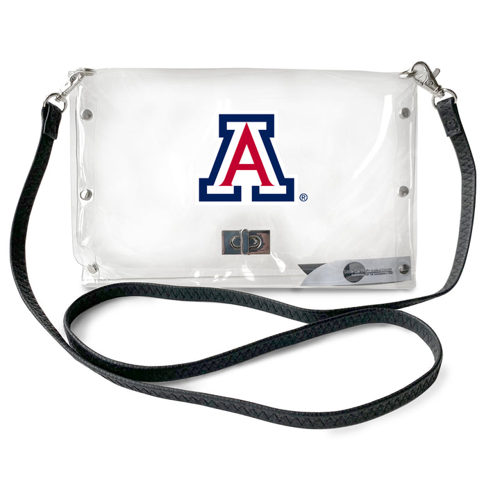 AZ Wildcats Clear Envelope Purse