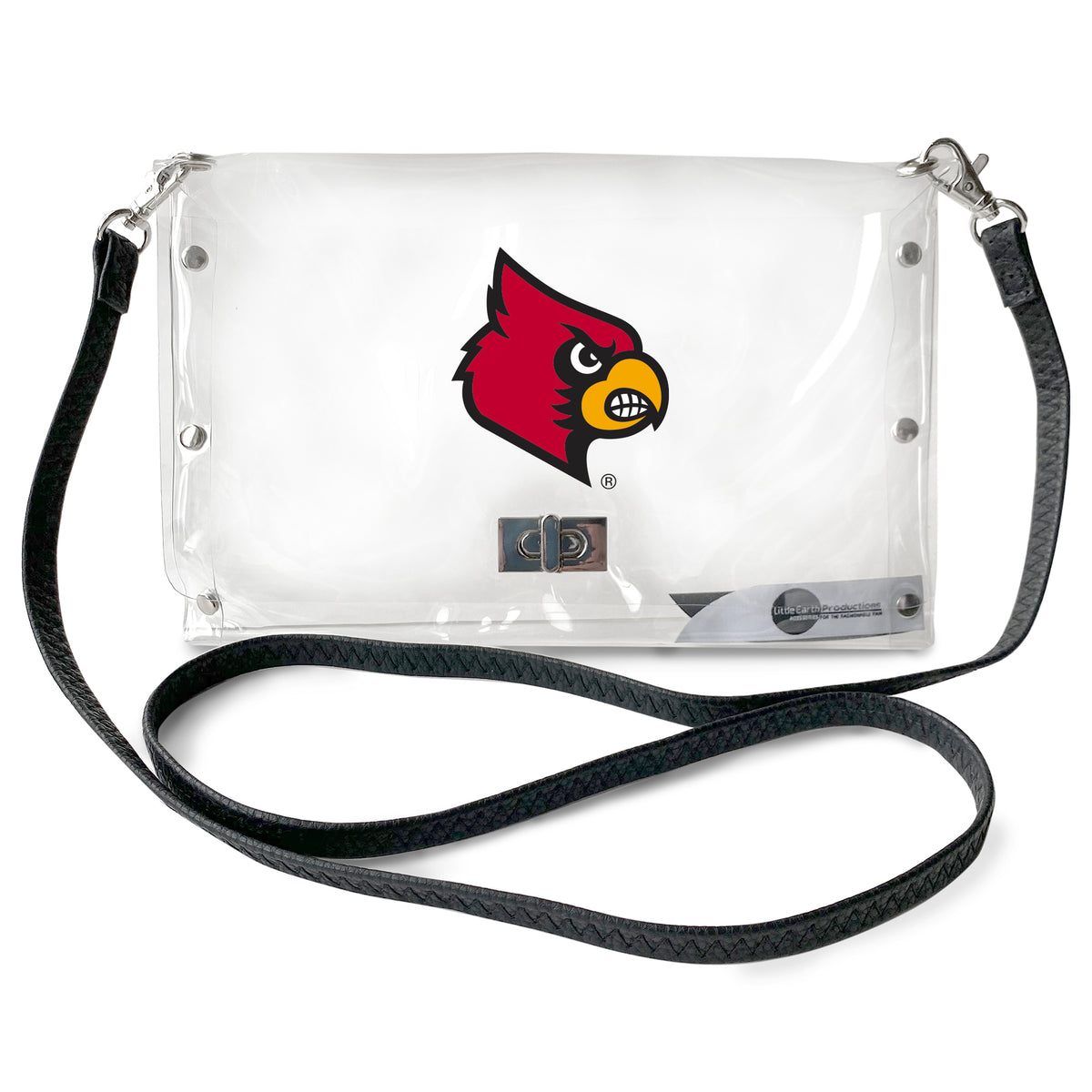 Louisville Cardinals Clear Envelope Purse