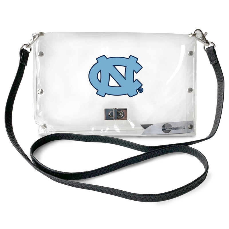 NC Tar Heels Clear Envelope Purse