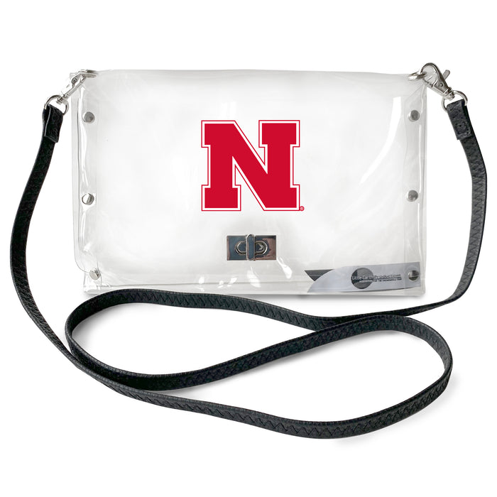 NE Cornhuskers Clear Envelope Purse