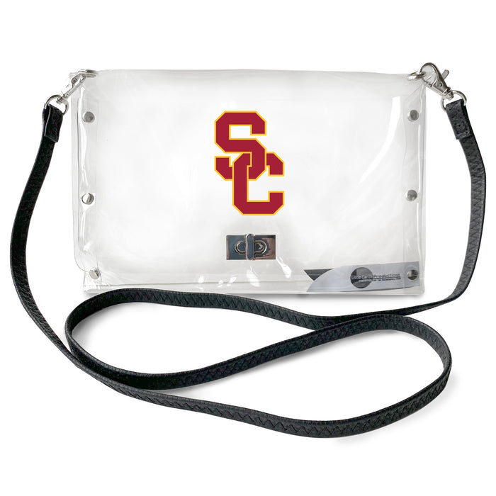 USC Trojans Clear Envelope Purse