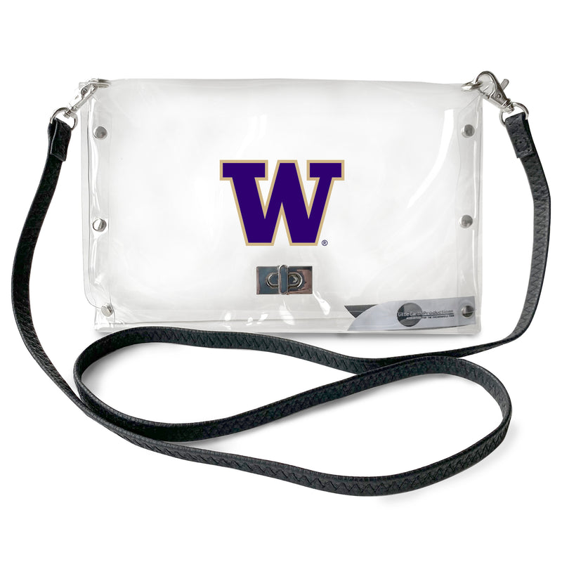 WA Huskies Clear Envelope Purse