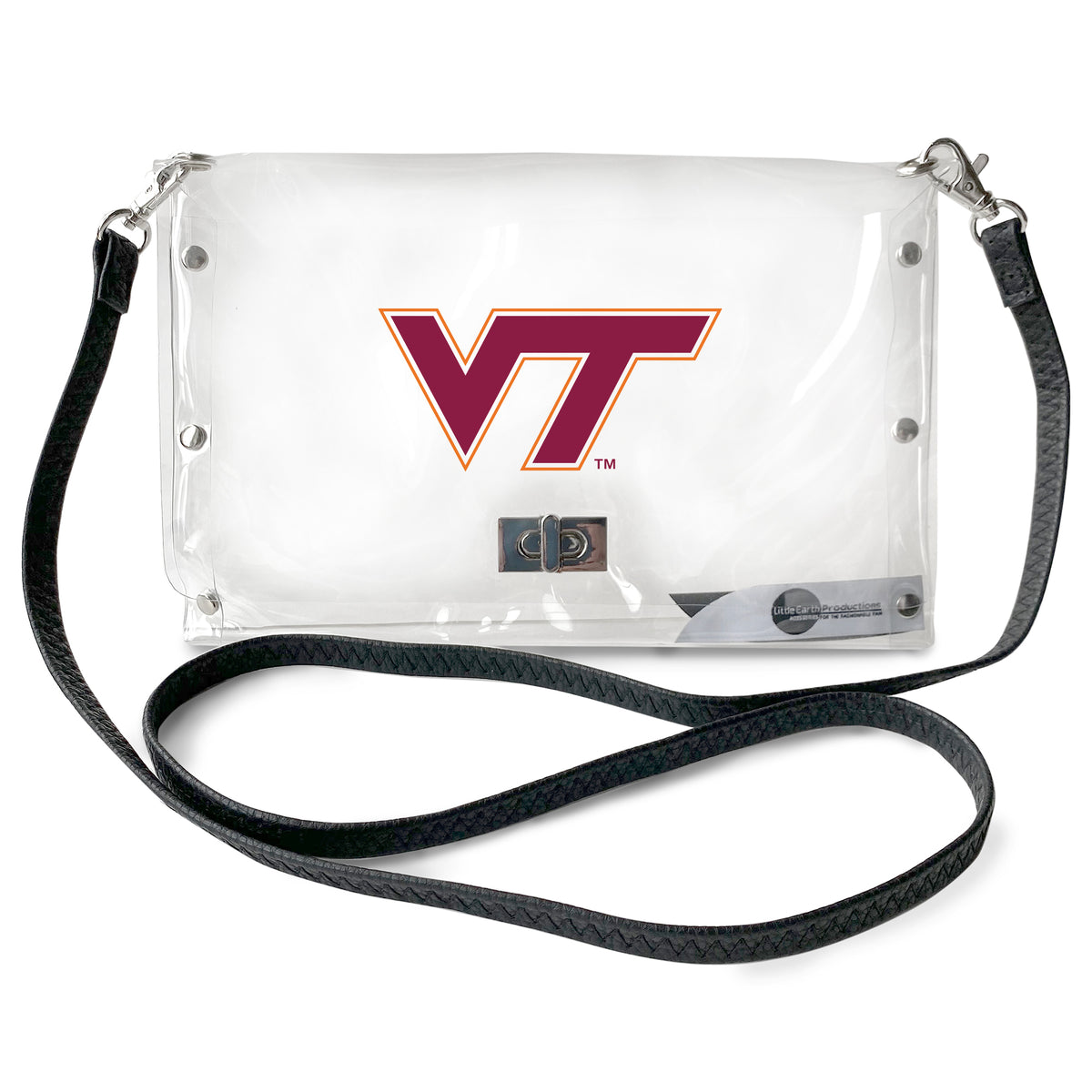 VA Tech Hokies Clear Envelope Purse