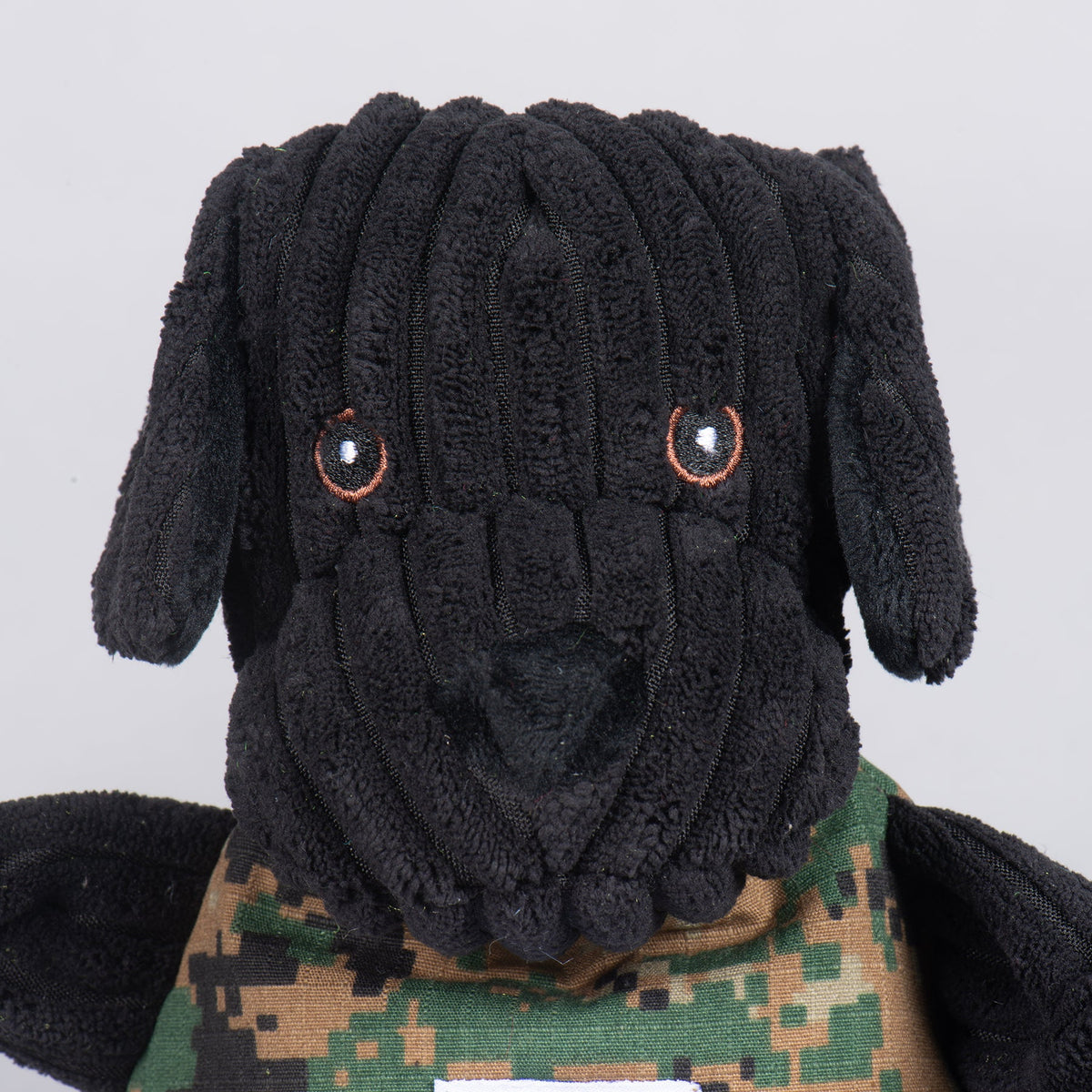 HuggleCause™, Warrior Canine Connection, Black Lab Luke Knottie® Plush Dog Toy, Large