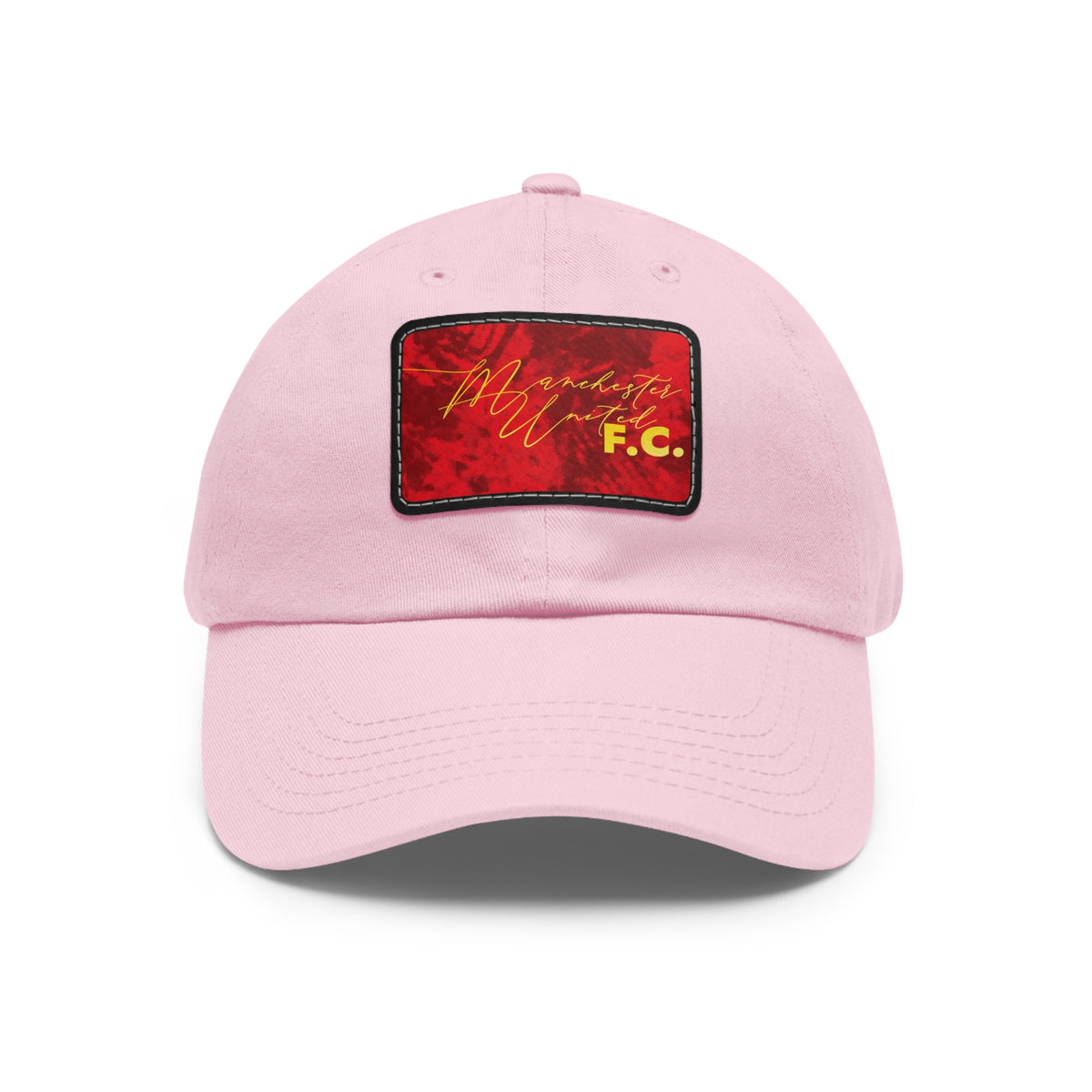 Manchester United FC 25/26 Home Kit-Inspired Leather Patch Baseball Hat