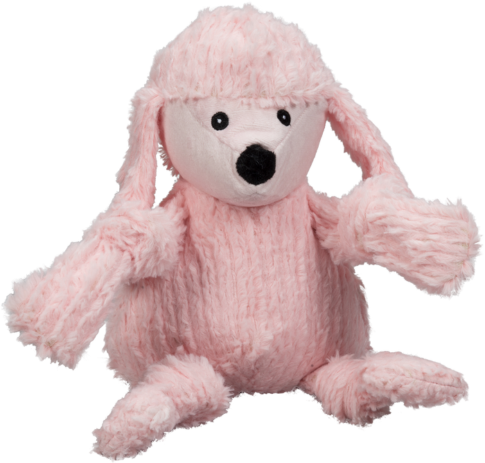 Diva Pink Poodle Knottie® Plush Dog Toy