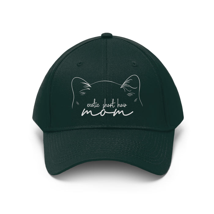Exotic Short Hair Cat Mom Embroidered Twill Hat