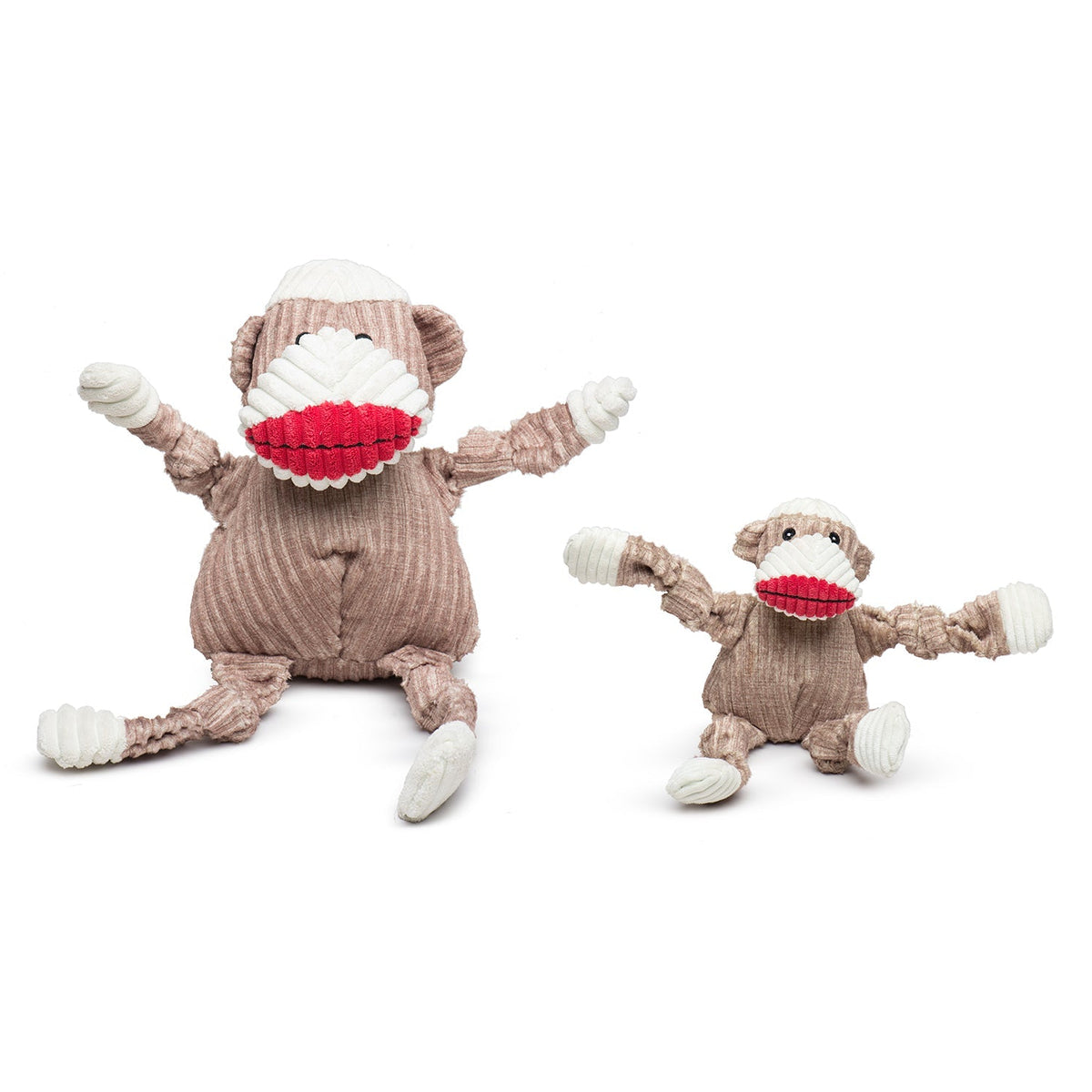 Stuey Sock Monkey Knottie®  Plush Dog Toy