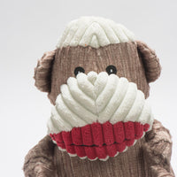 Stuey Sock Monkey Knottie®  Plush Dog Toy