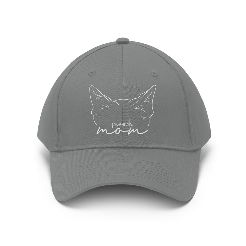 Savannah Cat Mom Embroidered Twill Hat