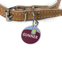 Aston Villa FC 24/25 Kit Inspired Personalized Pet Tag