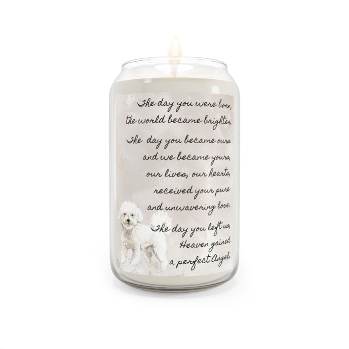 The Day Bichon Frise Pet Memorial Scented Candle, 13.75oz