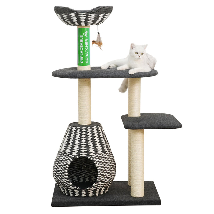 Ace Natural Aesthetic, Handwoven Large Cat Tree