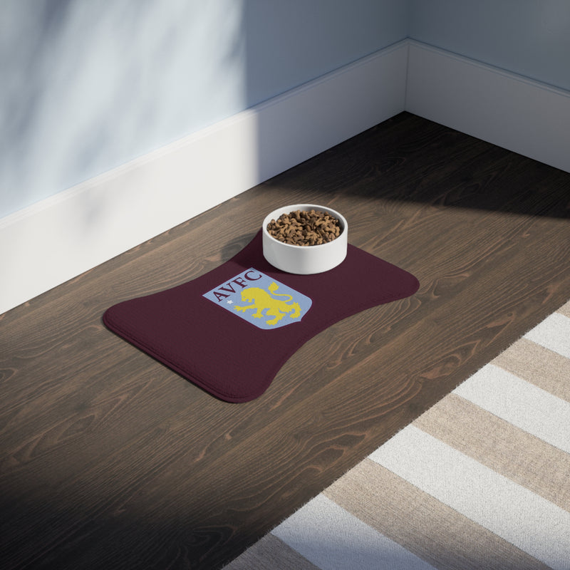 Aston Villa FC 25/26 Home Kit-Inspired Pet Feeding Mat - Different Styles