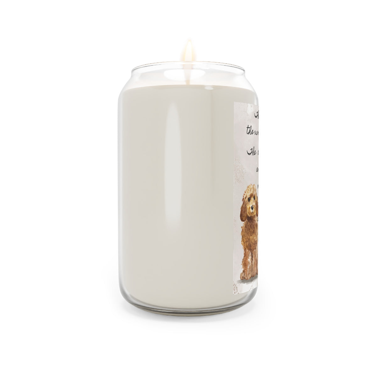 The Day Cockapoo Golden Honey Pet Memorial Scented Candle, 13.75oz